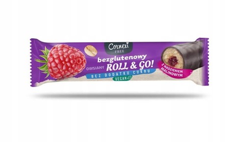 CORNEXI BATONIK Owsiany Roll & Go MALINA bez dodat