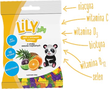 LILY ŻELKI Z WITAMINAMI OWOCE TROPIKALNE