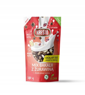 KRESTO Mix bakalii z żurawiną 140g KRESTO