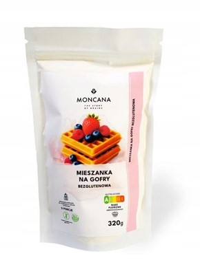 Mieszanka na Gofry Bezglutenowe  320g  MONCANA
