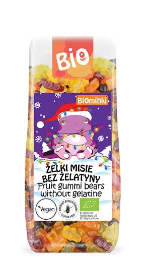 ŻELKI Świąteczne MISIE BEZ ŻELATYNY BEZGLUTENOWE