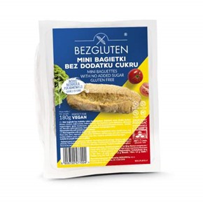 BEZGLUTEN MINI BAGIETKI BIALE BEZ CUKRU