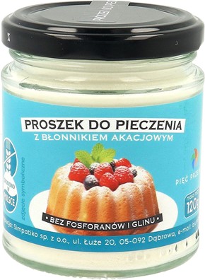 Proszek do pieczenia z błonnikiem akacjowym bezglu