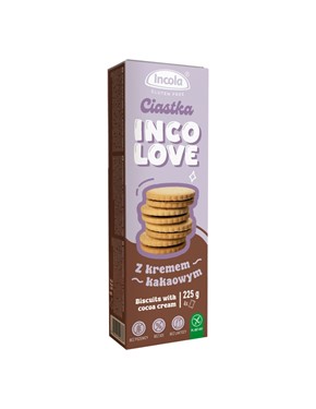 INCOLOVE bezgl ciastka z kremem kakaowym 225g