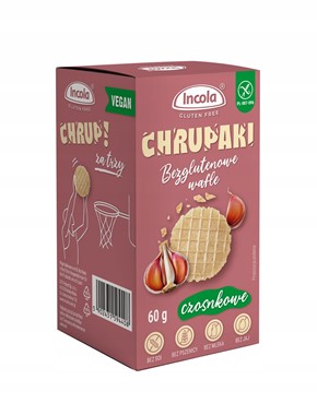 INCOLA CHRUPAKI SMAK czosnkowy BEZGLUTENOWE 60g