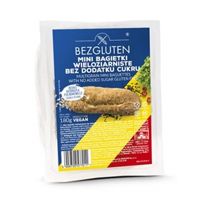 BEZGLUTEN MINI BAGIETKI WIELOZIARNISTE BEZ CUKRU