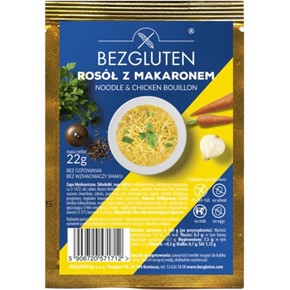 BEZGLUTEN ROSÓŁ DROBIOWY Z MAKARONEM