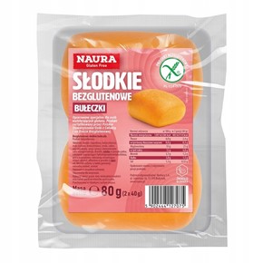 Naura słodkie bułeczki bezglutenowa 80g(2x40g)