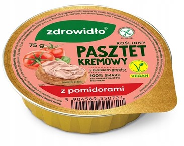 Zdrowidło pasztet roślinny kremowy z pomidorami