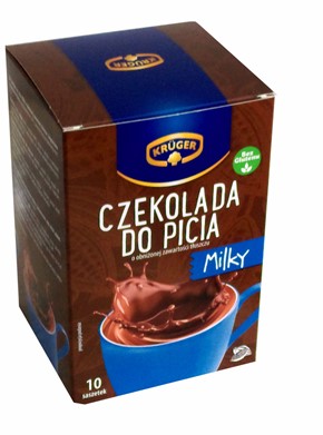 Czekolada do picia KRUGER bez glutenu 10 sasz.