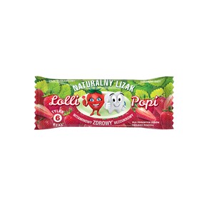 LIZAK LOLLI POP NATURALNY BEZ CUKRU TRUSKAWKA