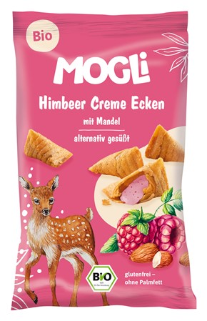 MOGLI ROŻKI Z KREMEM MIGDAŁOWO MALINOWYM BEZGL