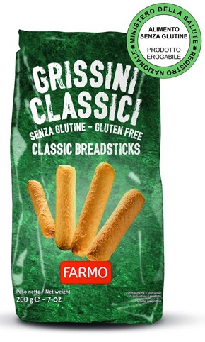 Paluchy GRISSINI BEZGLUTENOWE 200 g FARMO