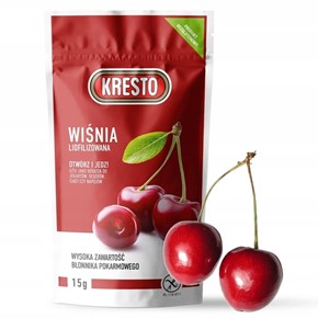 Liofilizowana WIŚNIA 15g bezglutenowa KRESTO