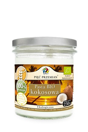 PIĘĆ PRZEMIAN PASTA KOKOSOWA BIO BEZGLUTENOWA