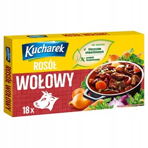 Kucharek rosół wołowy kostki bez gluteny 18x10g