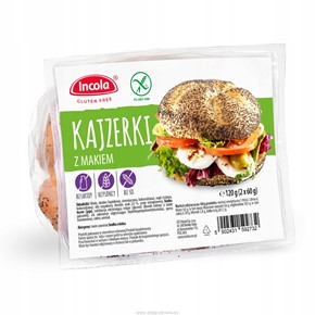 Incola kajzerka z makiem bezglutenowa 120 (2x60g)