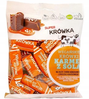 BIO krówki bezmleczne karmel z solą Super Krówka bezglutenowe