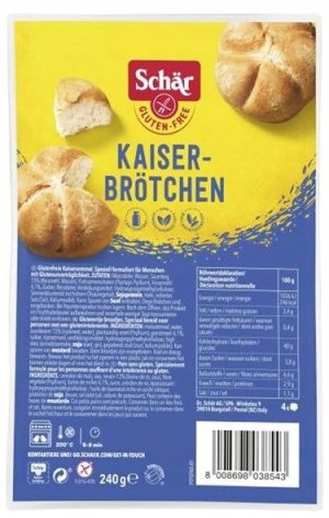 SCHAR Kaiserbrotchen- kajzerki bułeczki bezglutenowe 4x60g